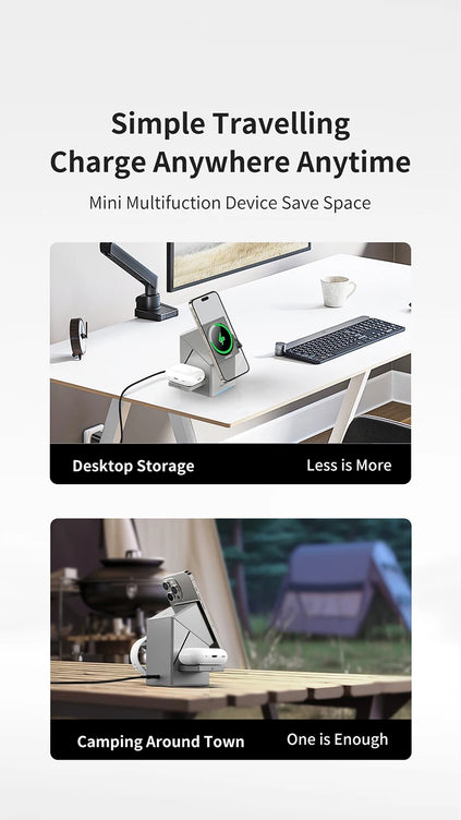 Qi2 3-in-1 Wireless Charger for IPhone 16/15/14 Pro Max