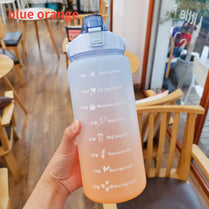 2L Water Bottle With Time Marker