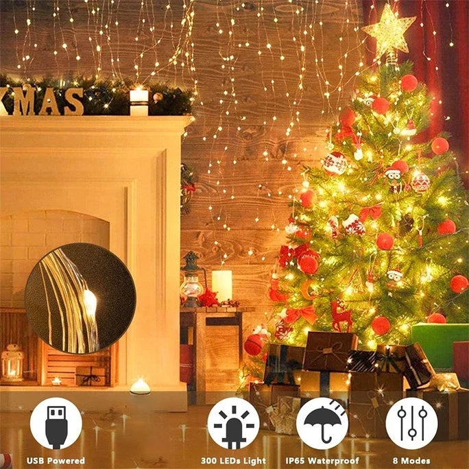LED Curtain String Lights Fairy