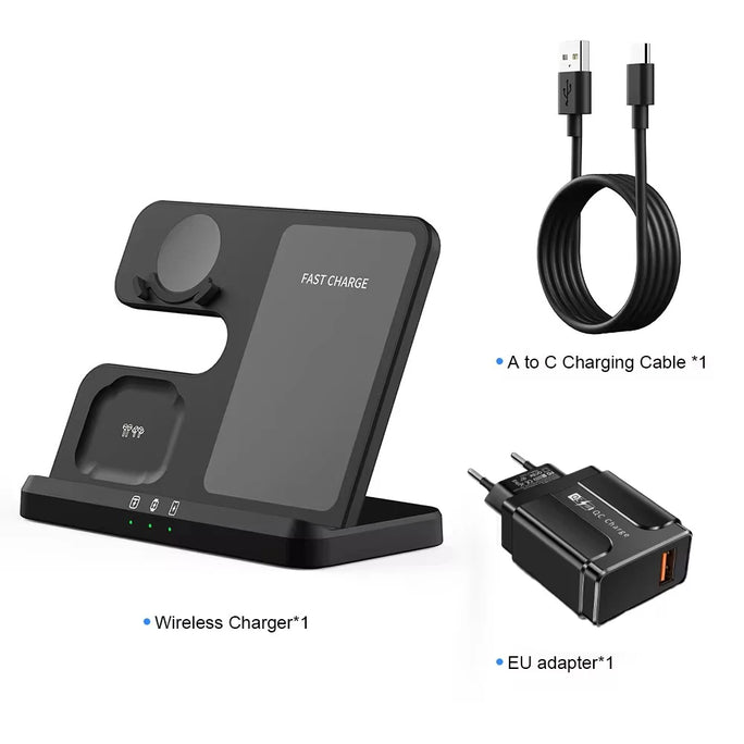 3 in 1 Wireless Charger Stand for Samsung Galaxy S24 S23 Ultra Note Qi