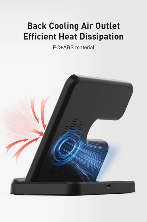 3 in 1 Wireless Charger Stand for Samsung Galaxy S24 S23 Ultra Note Qi