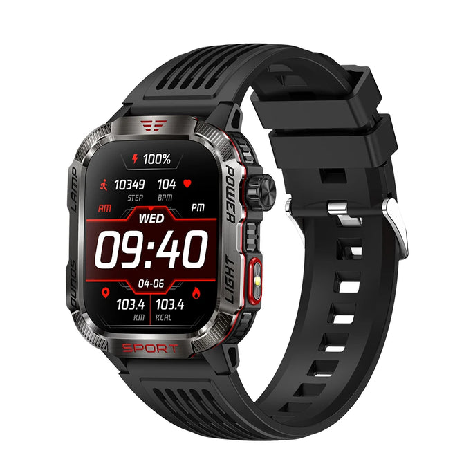 Smart Watch Men LED Flashlight