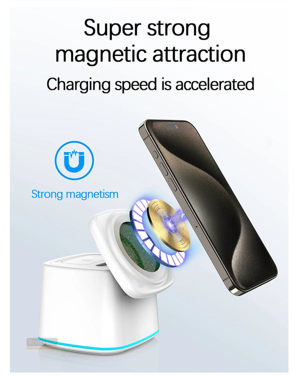 Magnetic Wireless Charger 3 in 1 for Apple Device