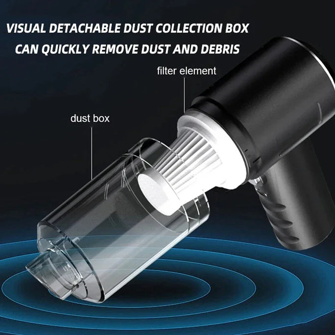 Wireless Car Vacuum Cleaner USB Charging Portable