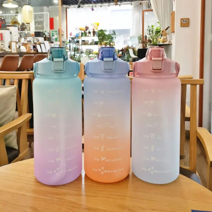 2L Water Bottle With Time Marker