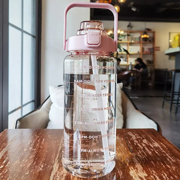 2L Water Bottle With Time Marker