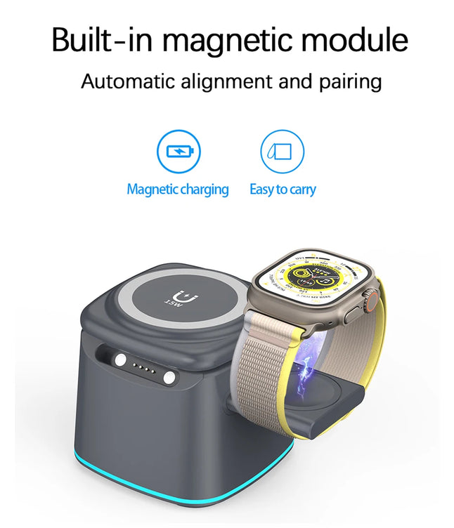 Magnetic Wireless Charger 3 in 1 for Apple Device