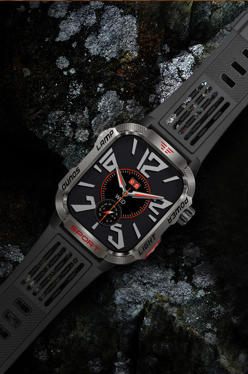 Smart Watch Men LED Flashlight