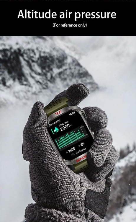 Smart Watch Men LED Flashlight