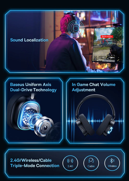 Wireless Headphone with Mic Bluetooth