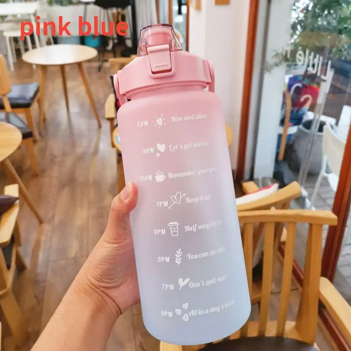 2L Water Bottle With Time Marker