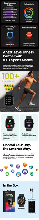Zeblaze Voice Calling Smart Watch Ultra-big HD AMOLED Screen