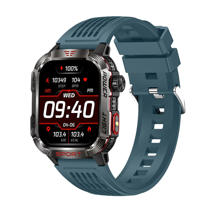 Smart Watch Men LED Flashlight