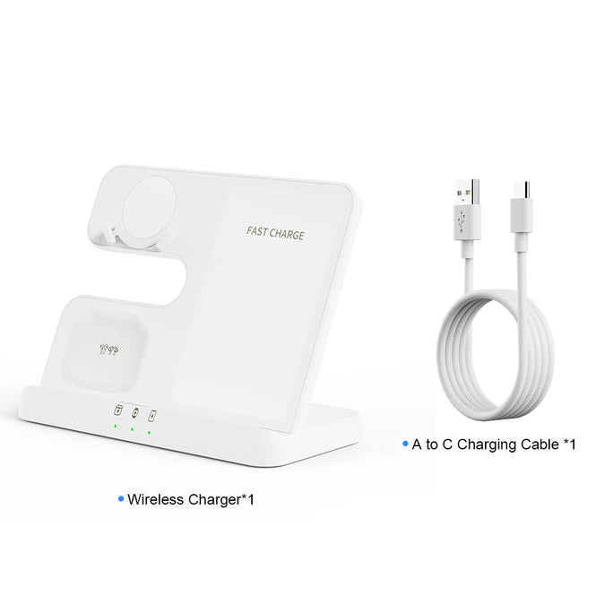 3 in 1 Wireless Charger Stand for Samsung Galaxy S24 S23 Ultra Note Qi