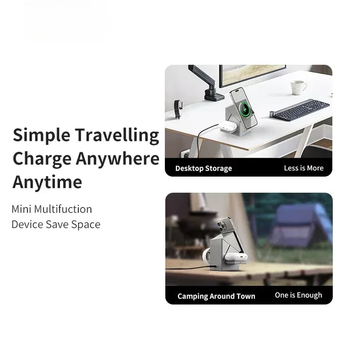 Qi2 3-in-1 Wireless Charger for IPhone 16/15/14 Pro Max