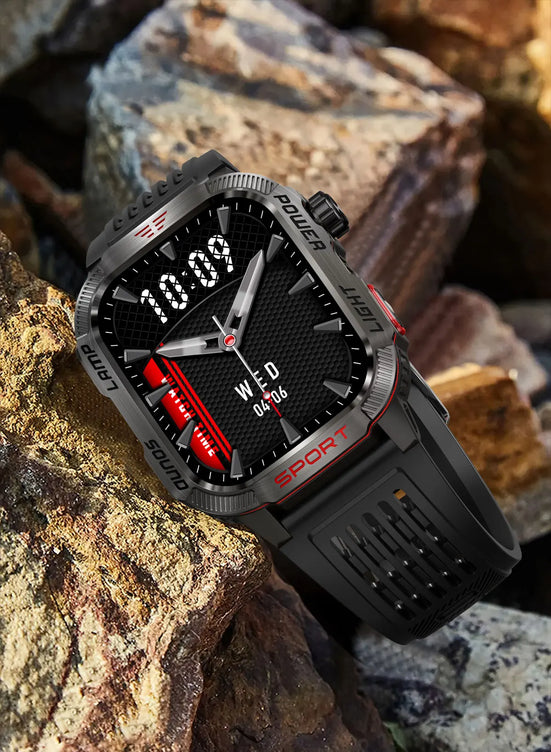 Smart Watch Men LED Flashlight