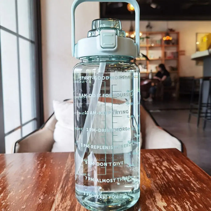 2L Water Bottle With Time Marker