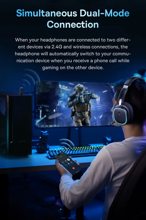 Wireless Headphone with Mic Bluetooth