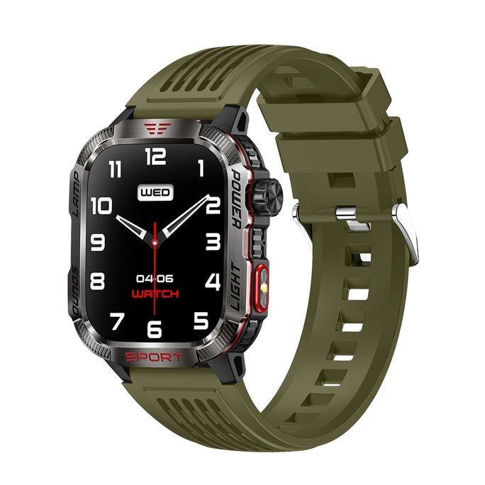 Smart Watch Men LED Flashlight