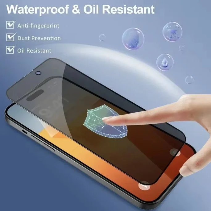 5 Anti-Spy Privacy Screen Protectors for iPhone – Compatible with iPhone 11 to 15 Pro Max