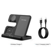3 in 1 Wireless Charger Stand for Samsung Galaxy S24 S23 Ultra Note Qi